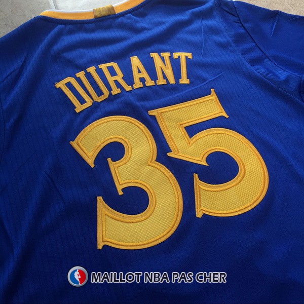 Maillot Authentique Manche Courte Golden State Warriors Duarant 35 Bleu